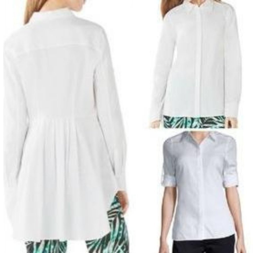 BCBGMAXAZRIA SAA1V634 Aylin Shirred High-Low Top